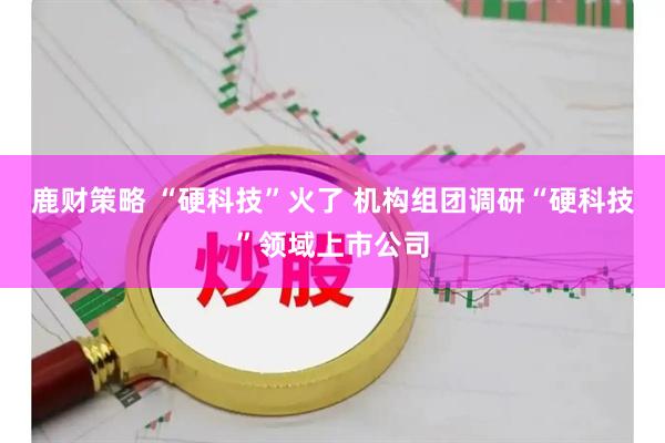鹿财策略 “硬科技”火了 机构组团调研“硬科技”领域上市公司